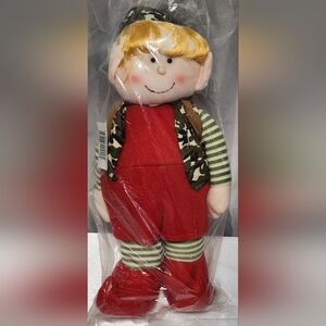 New The Lakeside Collection 18" Decortive Holiday Elf Ryker Camo Loves Outdoors